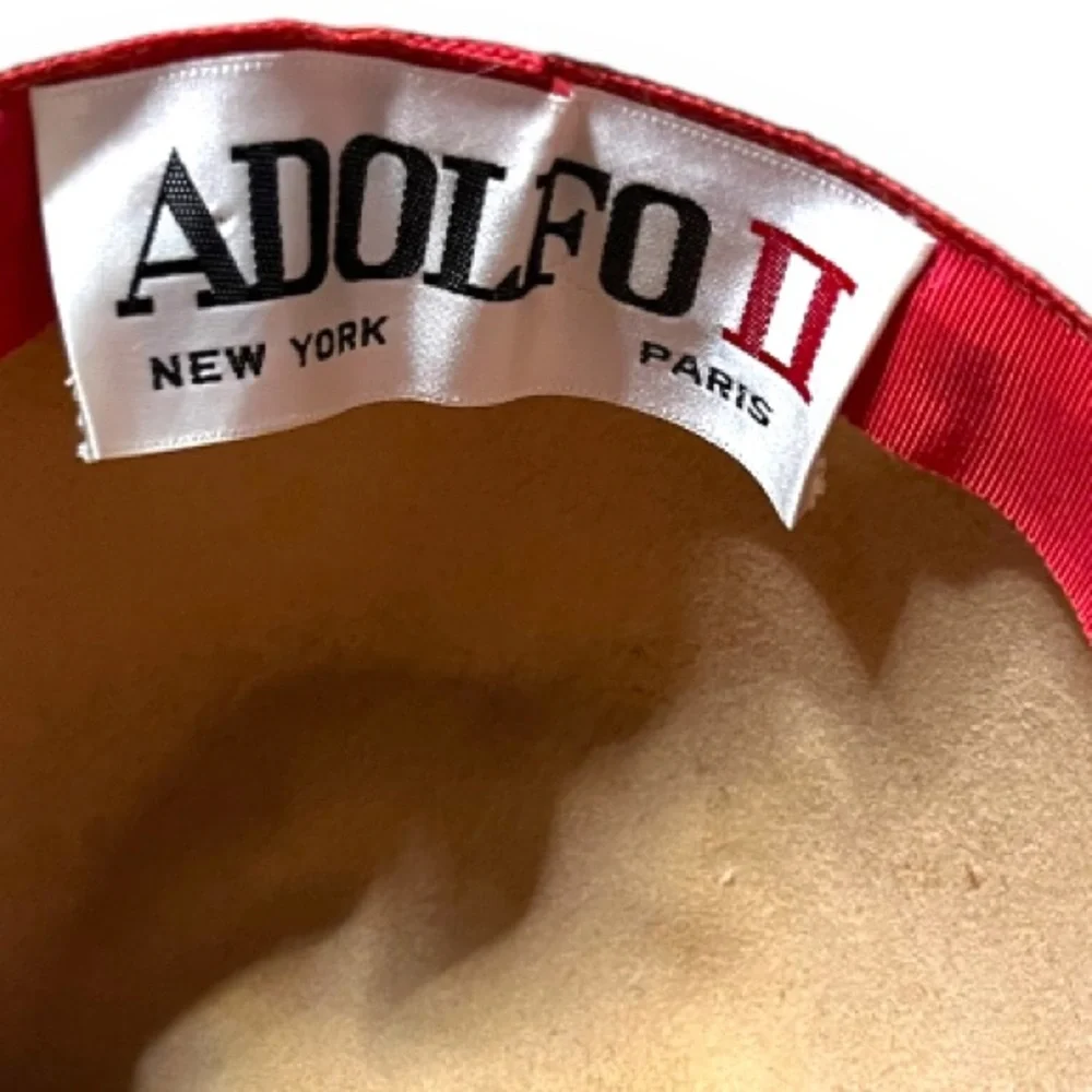 Adolfo Womens Vintage Wool Hat